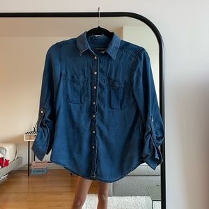 Banana Republic Classic Denim Button Down Shirt